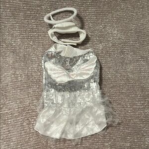 Angel Costume for dog - White and Silver